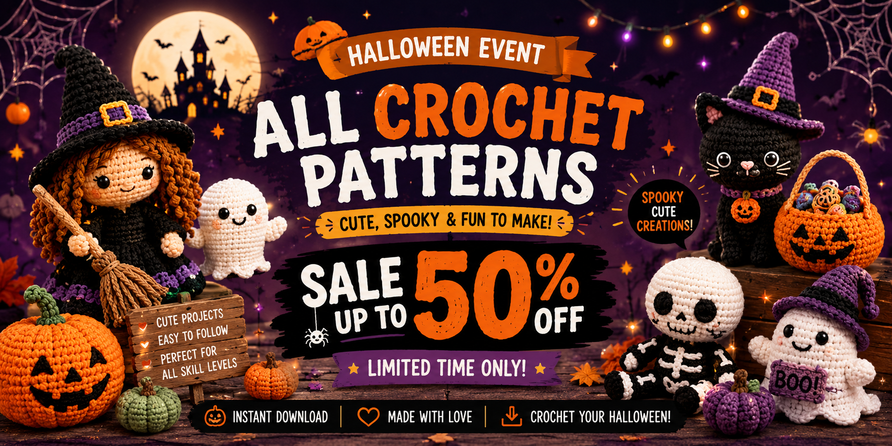 Halloween discount up to 50%